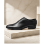 Pantofi barbati eleganti din piele naturala de culoare neagra GKR119N
